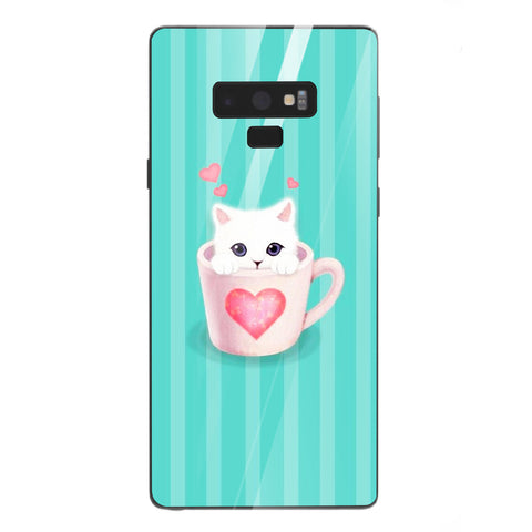 Cute Teddy Bear Tempered Glass Phone Case for Samsung Galaxy Note 9