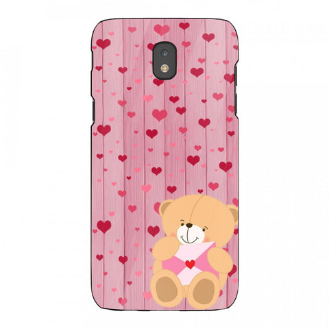 Cute Teddy Bear Tempered Glass Phone Case for Samsung Galaxy J5 Pro