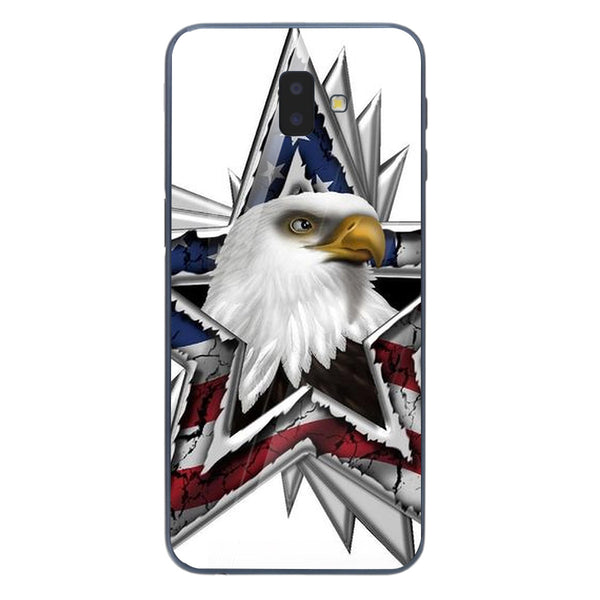 Eagle Tempered Glass Phone Case for Samsung Galaxy J6 Plus