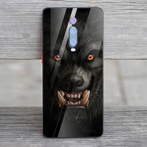 Wolf Eyes Tempered Glass Phone Case for Xiaomi Redmi K20 Pro