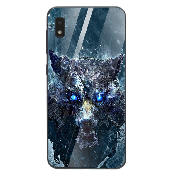 Wolf Eyes Tempered Glass Phone Case for Samsung Galaxy A10
