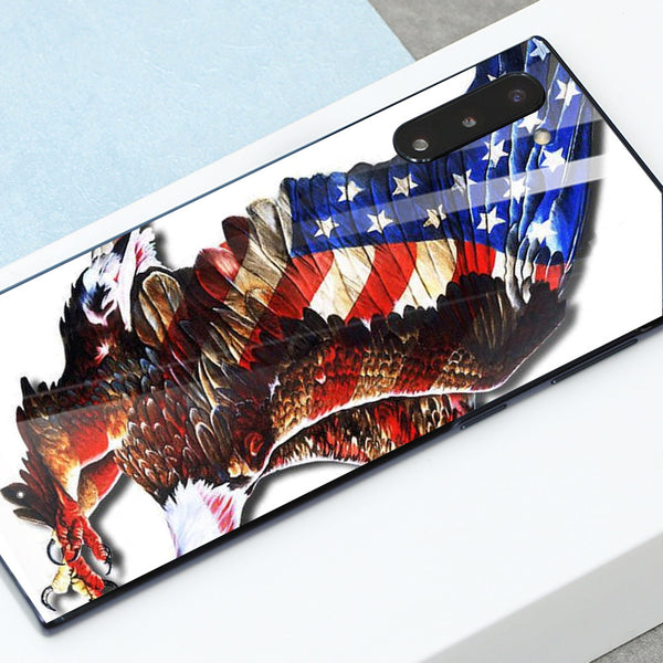 Eagle Tempered Glass Phone Case for Samsung Galaxy Note 10