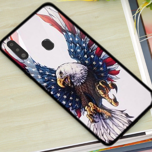 Eagle Tempered Glass Phone Case for Samsung