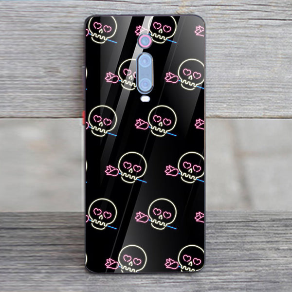 Halloween Skull Tempered Glass Phone Case for Xiaomi Redmi K20 Pro
