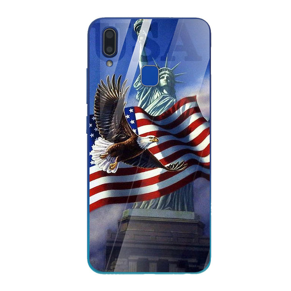Eagle Tempered Glass Phone Case for Vivo Y91