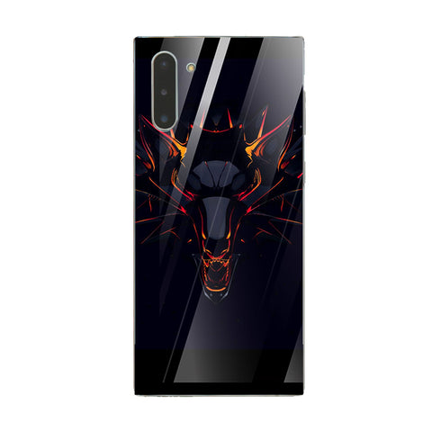Wolf Eyes Tempered Glass Phone Case for Samsung Galaxy Note 10
