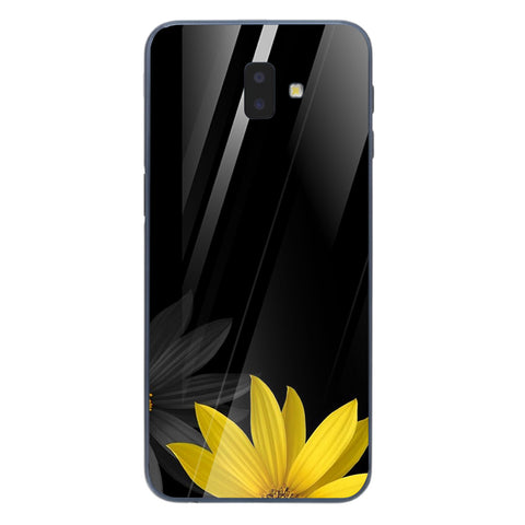Beautiful Flowers Tempered Glass Phone Case for Samsung Galaxy J6 Plus