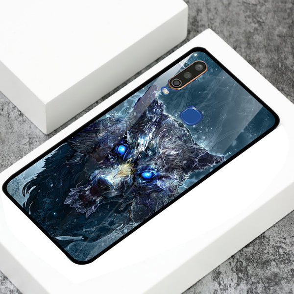 Wolf Eyes Tempered Glass Phone Case for Vivo Y17