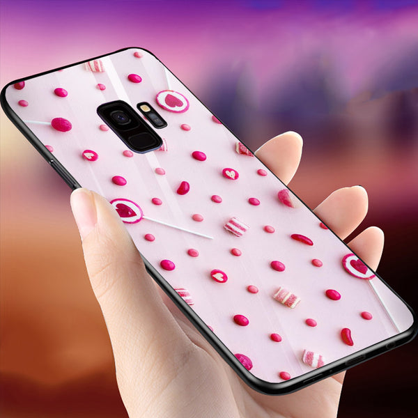 Beautiful Flowers Tempered Glass Phone Case for Samsung Galaxy S9