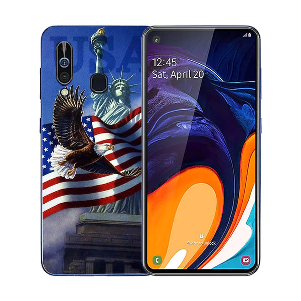 Eagle Tempered Glass Phone Case for Samsung Galaxy A60