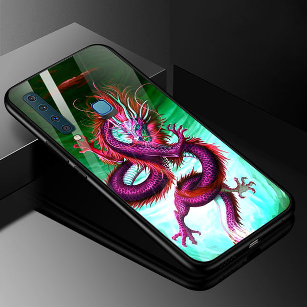 Dragon Tempered Glass Phone Case for Samsung Galaxy A9 2018