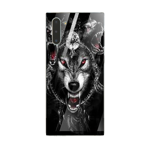 Wolf Eyes Tempered Glass Phone Case for Samsung Galaxy Note 10