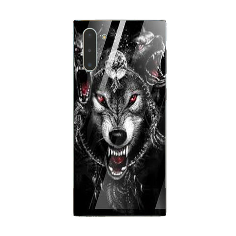 Wolf Eyes Tempered Glass Phone Case for Samsung Galaxy Note 10