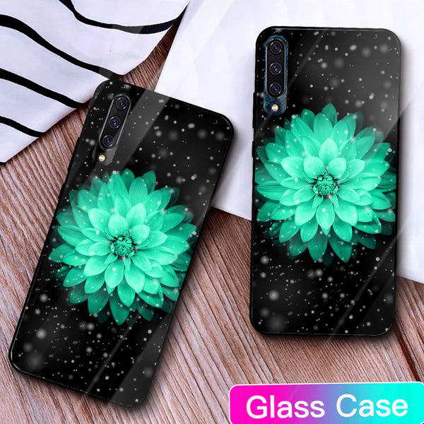 Beautiful Flowers Tempered Glass Phone Case for Samsung Galaxy A50