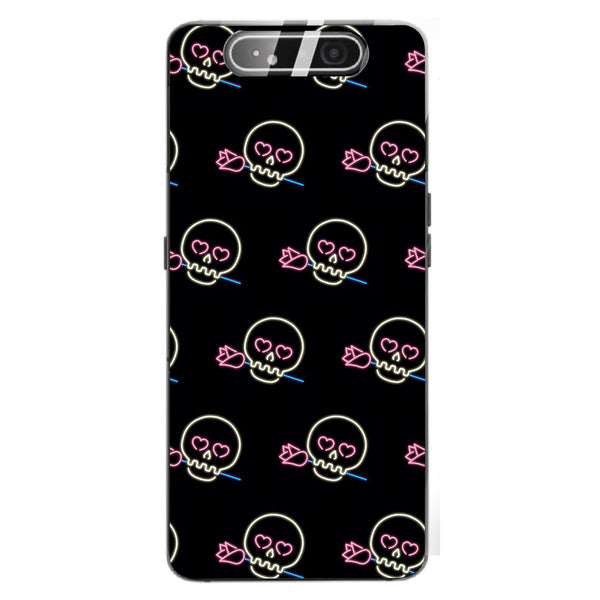 Halloween Skull Tempered Glass Phone Case for Samsung Galaxy A80