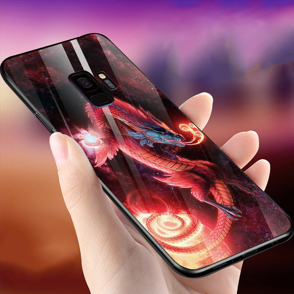 Dragon Tempered Glass Phone Case for Samsung Galaxy S9