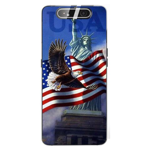 Eagle Tempered Glass Phone Case for Samsung Galaxy A80