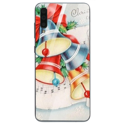 Merry Chrismas Tempered Glass Phone Case for Samsung Galaxy A70