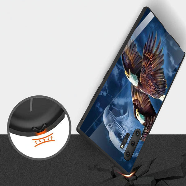 Eagle Tempered Glass Phone Case for Samsung Galaxy Note 10 Plus