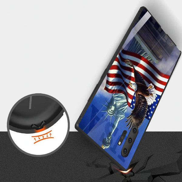 Eagle Tempered Glass Phone Case for Samsung Galaxy Note 10 Plus