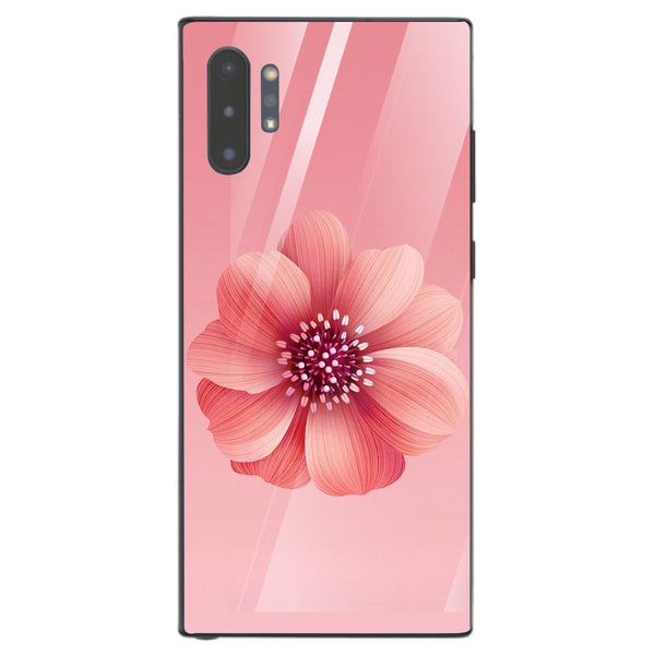 Beautiful Flowers Tempered Glass Phone Case for Samsung Galaxy Note 10 Plus