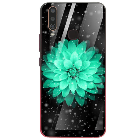 Beautiful Flowers Tempered Glass Phone Case for Vivo Y15