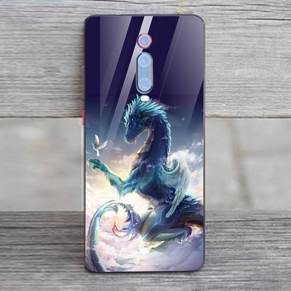 Dragon Tempered Glass Phone Case for Xiaomi Redmi K20