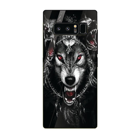 Wolf Eyes Tempered Glass Phone Case for Samsung Galaxy Note 8