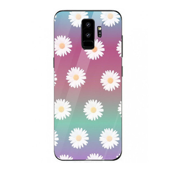 Beautiful Flowers Tempered Glass Phone Case for Samsung Galaxy S9 Plus