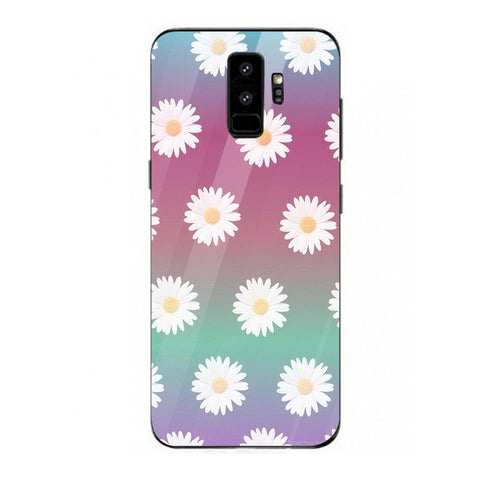 Beautiful Flowers Tempered Glass Phone Case for Samsung Galaxy S9 Plus