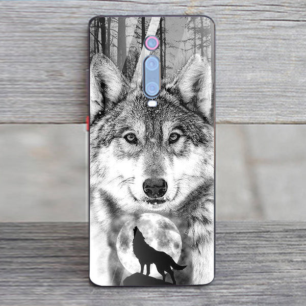 Wolf Eyes Tempered Glass Phone Case for Xiaomi Redmi K20