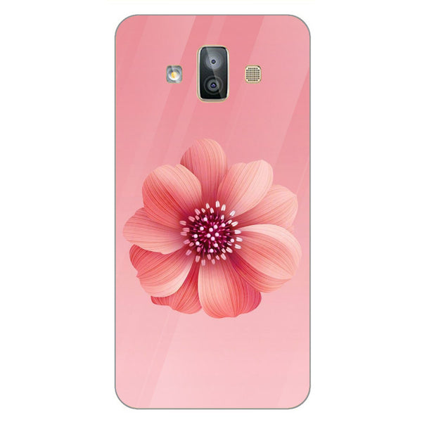 Beautiful Flowers Tempered Glass Phone Case for Samsung Galaxy J7 Duo