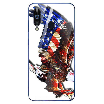 Eagle Tempered Glass Phone Case for Samsung Galaxy A60