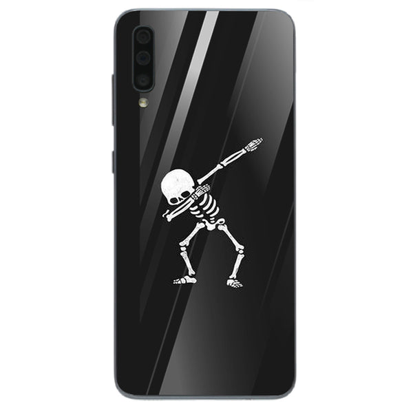 Halloween Skull Tempered Glass Phone Case for Samsung Galaxy A70