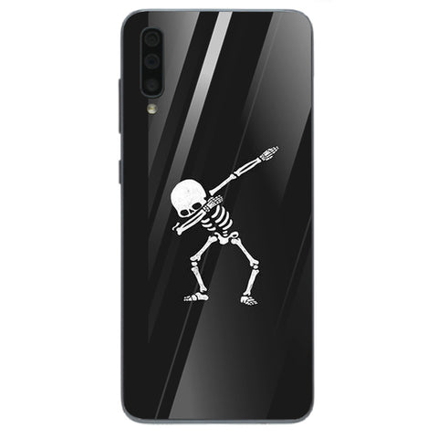 Halloween Skull Tempered Glass Phone Case for Samsung Galaxy A70