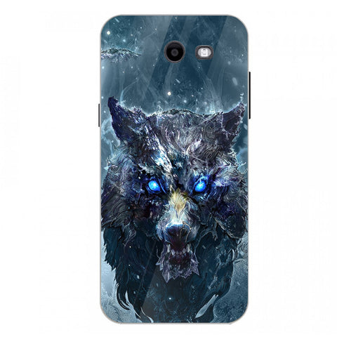 Wolf Eyes Tempered Glass Phone Case for Samsung Galaxy J3 Prime