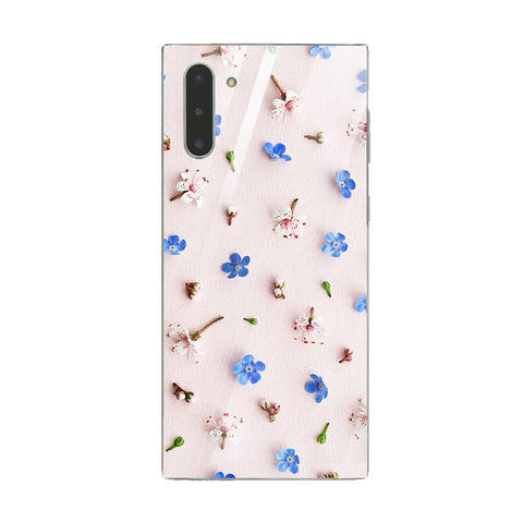 Beautiful Flowers Tempered Glass Phone Case for Samsung Galaxy Note 10