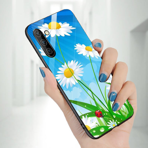 Beautiful Flowers Tempered Glass Phone Case for Samsung Galaxy Note 10