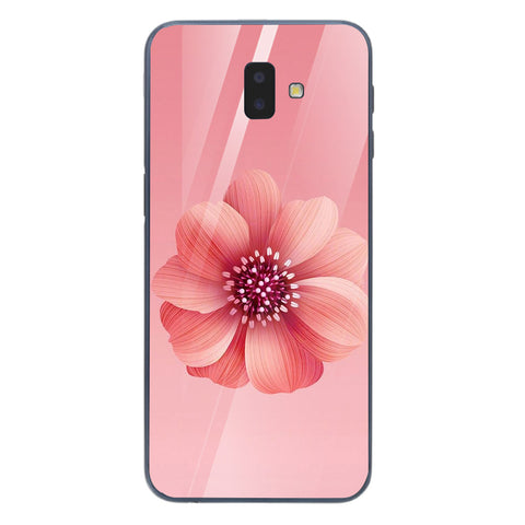 Beautiful Flowers Tempered Glass Phone Case for Samsung Galaxy J6 Plus