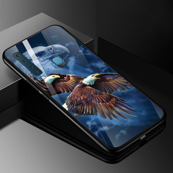 Eagle Tempered Glass Phone Case for Samsung Galaxy A9 2018