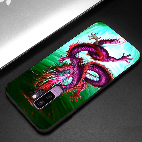 Dragon Tempered Glass Phone Case for Samsung Galaxy S9 Plus