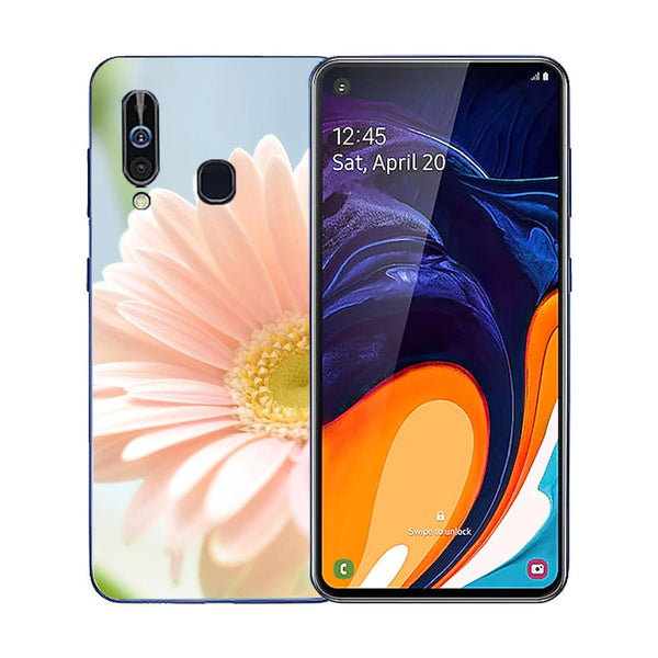 Beautiful Flowers Tempered Glass Phone Case for Samsung Galaxy A60