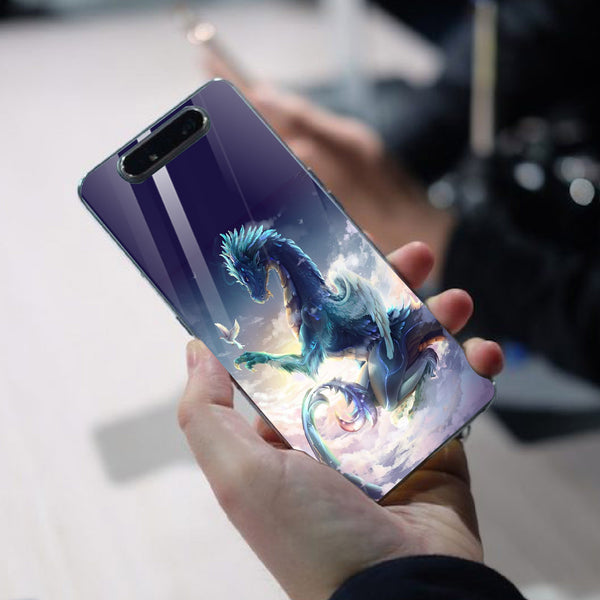 Dragon Tempered Glass Phone Case for Samsung Galaxy A80