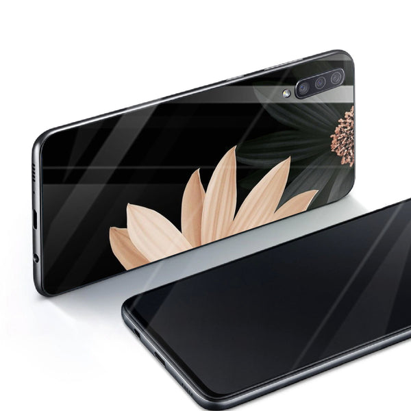 Beautiful Flowers Tempered Glass Phone Case for Samsung Galaxy A70