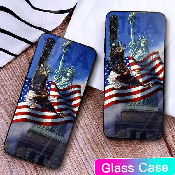 Eagle Tempered Glass Phone Case for Samsung Galaxy A50S