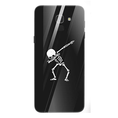 Halloween Skull Tempered Glass Phone Case for Samsung Galaxy J6 2018