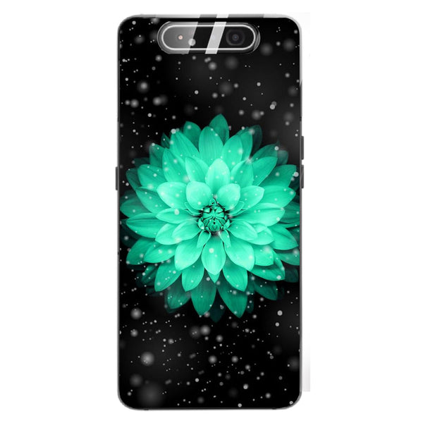 Beautiful Flowers Tempered Glass Phone Case for Samsung Galaxy A80