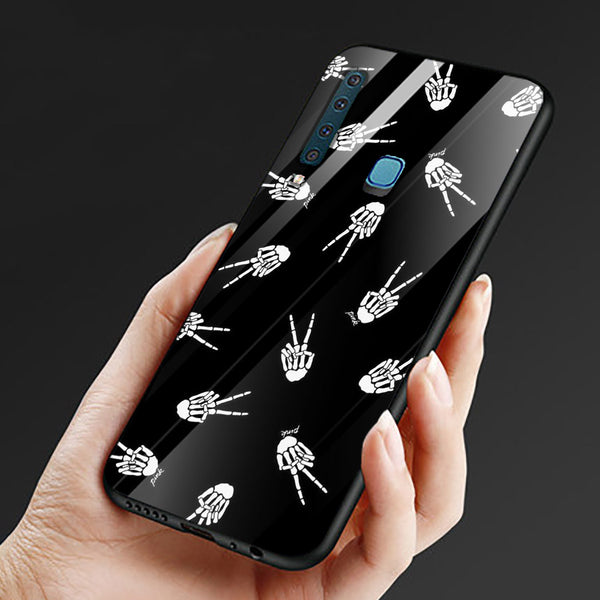Halloween Skull Tempered Glass Phone Case for Samsung Galaxy A9 2018