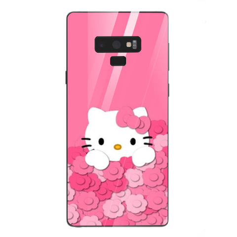 Cute Teddy Bear Tempered Glass Phone Case for Samsung Galaxy Note 9