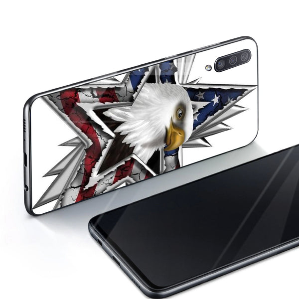Eagle Tempered Glass Phone Case for Samsung Galaxy A70